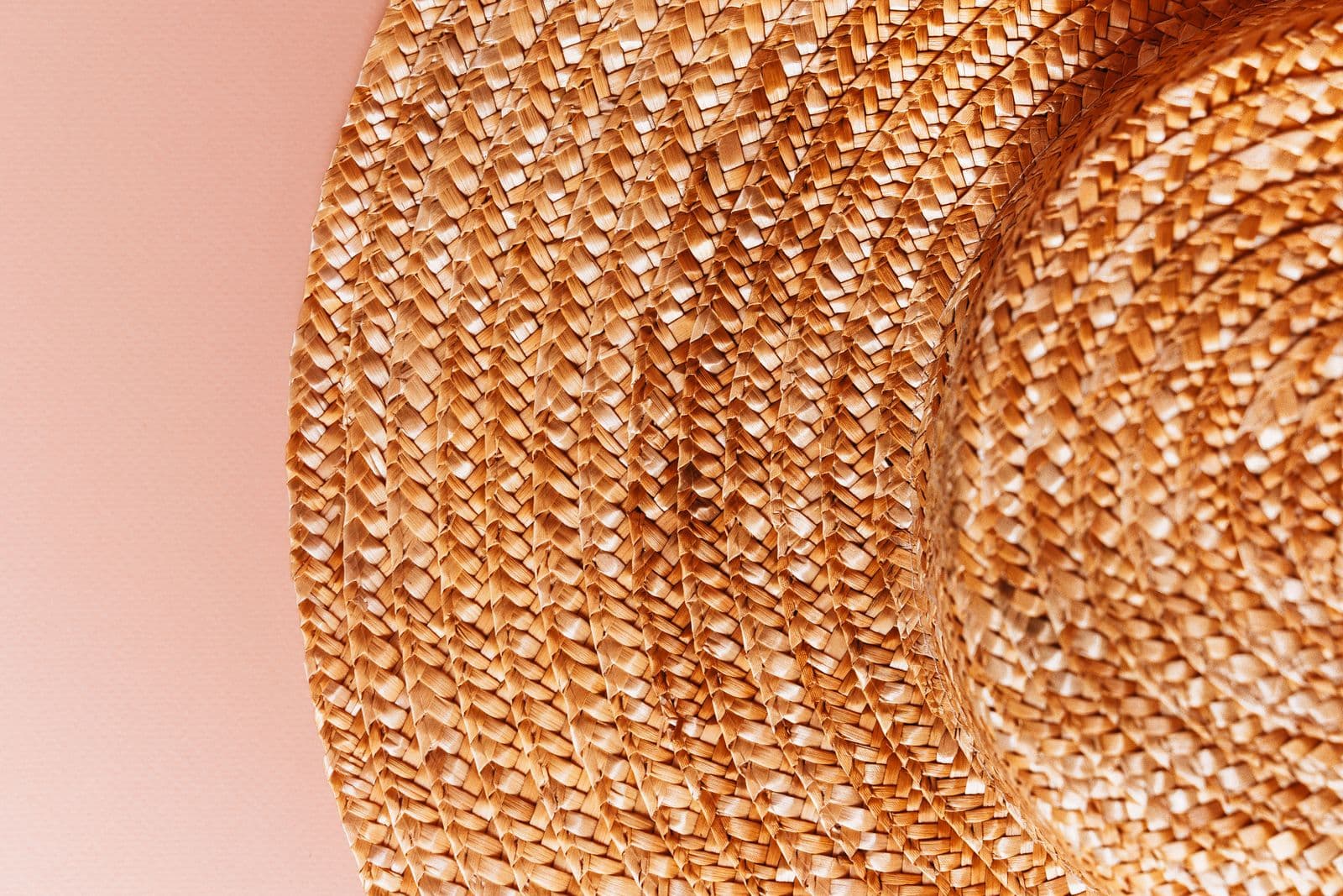 Close-up of natural woven fibre texture